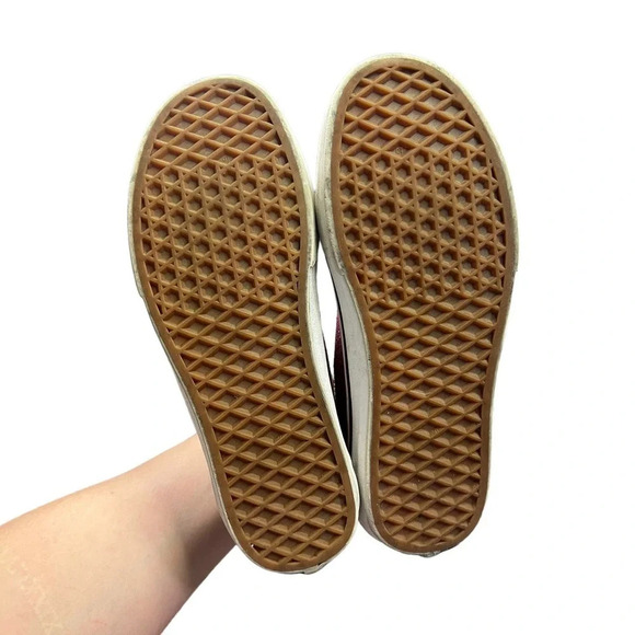 VANS Old Skool Burgundy Canvas Unisex Lace-Up Sneakers Men's 6/Women's 7.5 - Picture 7 of 8